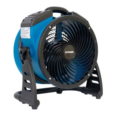 Xpower XPOWER P-21AR 1100 CFM 4 Speed Industrial Axial Air Mover, Blower, Fan with Built-in Power Outlets P-21AR